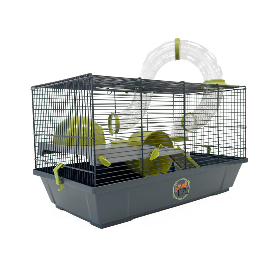 2.26 KG Small Life Gaiola com Tubo Verde para hamsteres