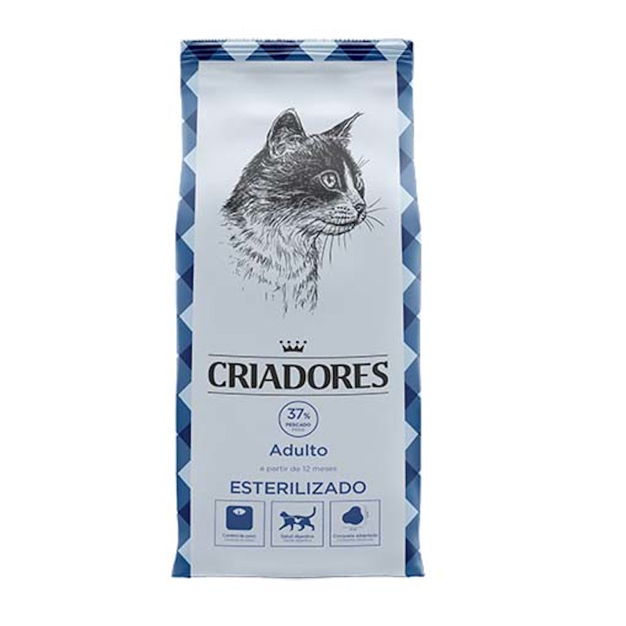 6 kg Criadores Adulto Esterilizado Peixe ração para gatos