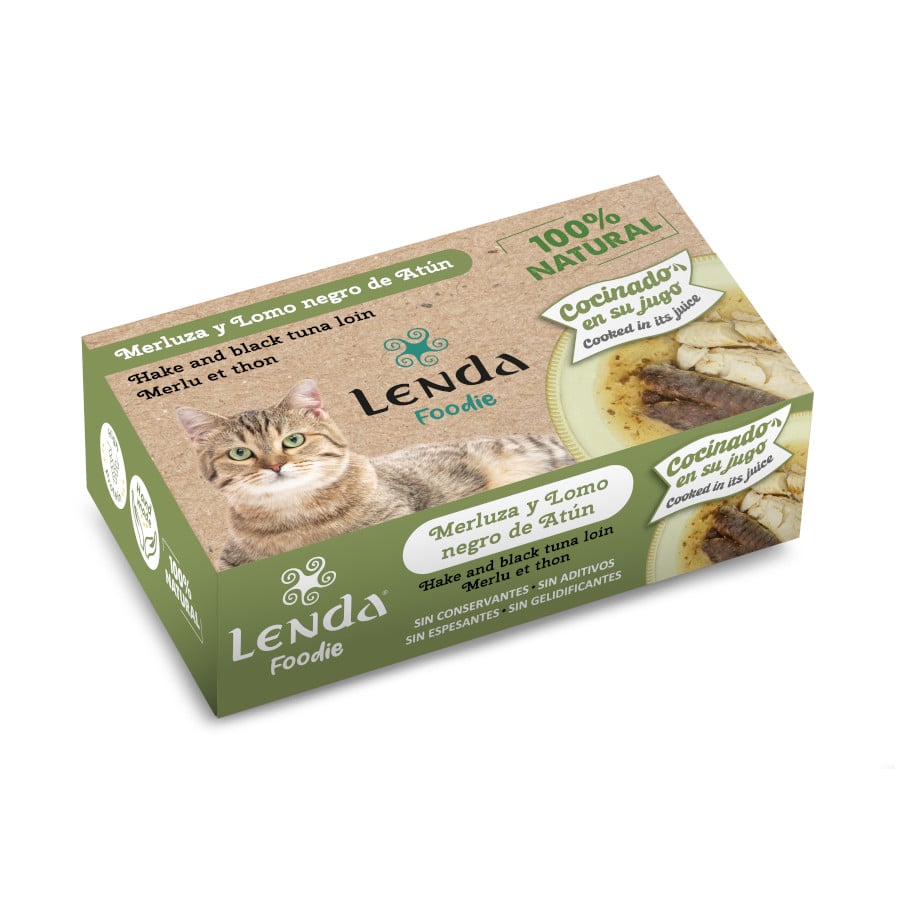 0.12 KG 120 g Lenda Comida húmida de Pescada e Atum em lata para gatos