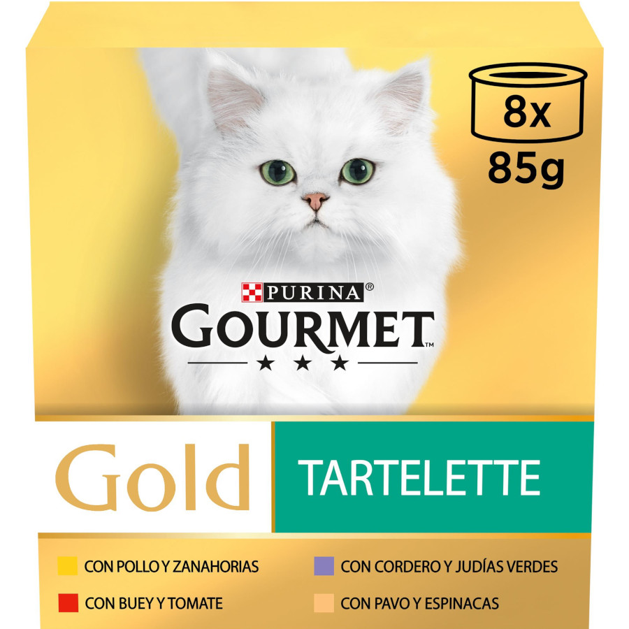 48 latas x 85 g Gourmet Gold Alimento húmido de carne em lata para gatos Pack Poupança!