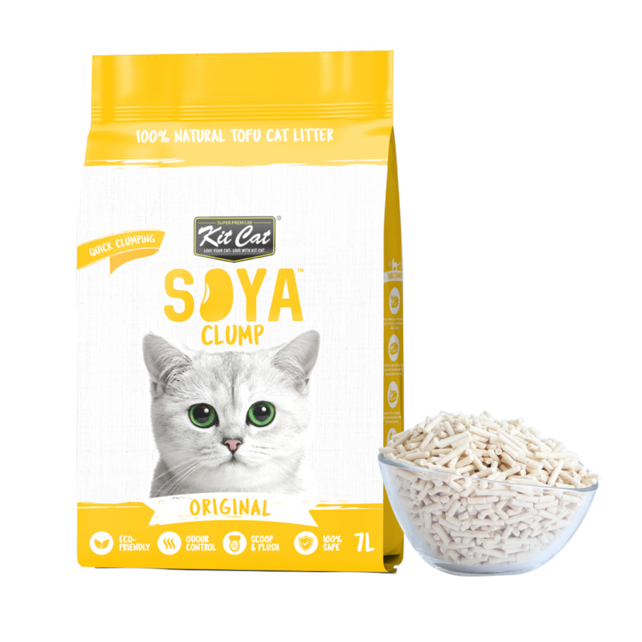 2.5 KG Kit Cat Soyaclump Original Areia de Soja para gatos