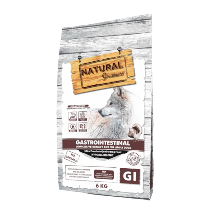 6 KG Natural Greatness Gastrointestinal Ração Hipoalergénica para cães