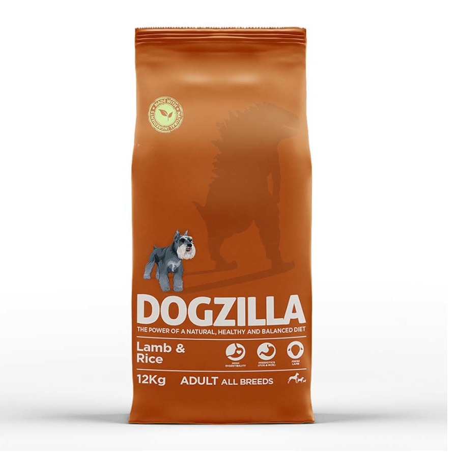 12 KG Dogzilla Adult Cordeiro e Arroz para cães