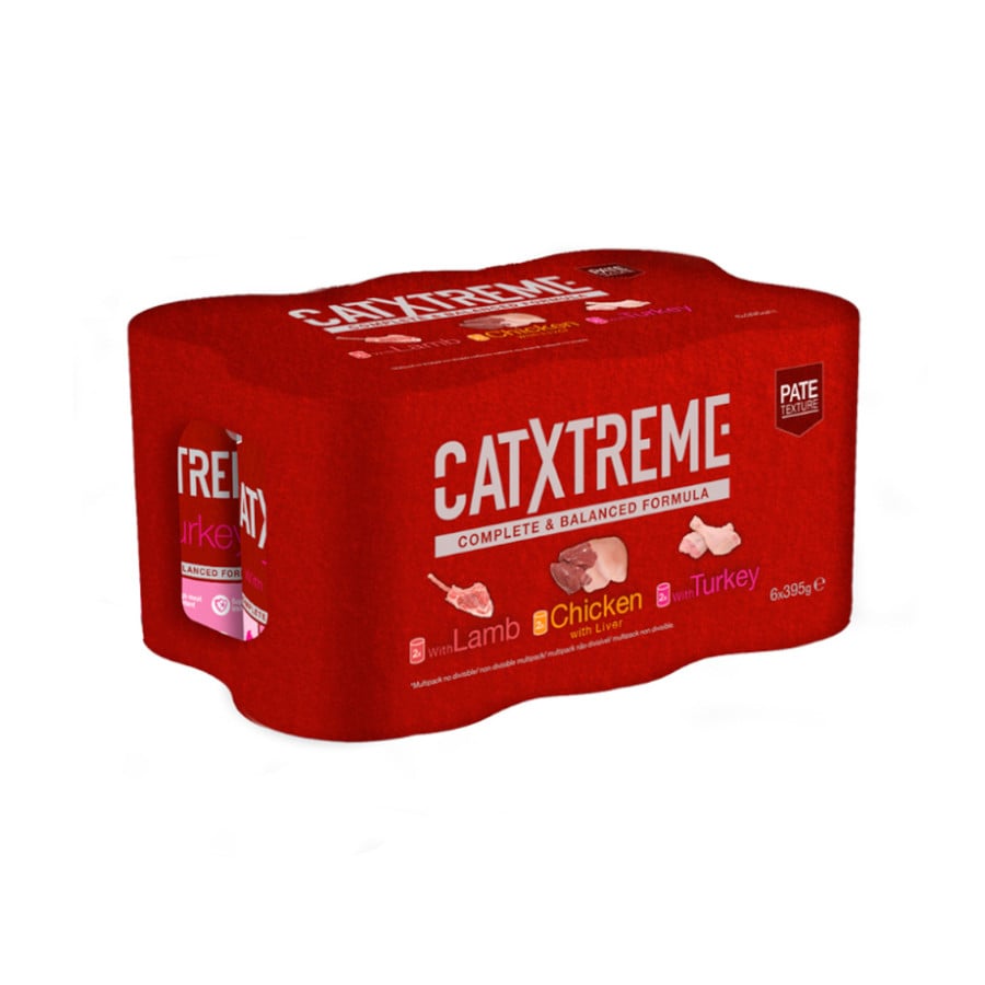 2.37 KG Catxtreme Multipack patê em lata para gatos
