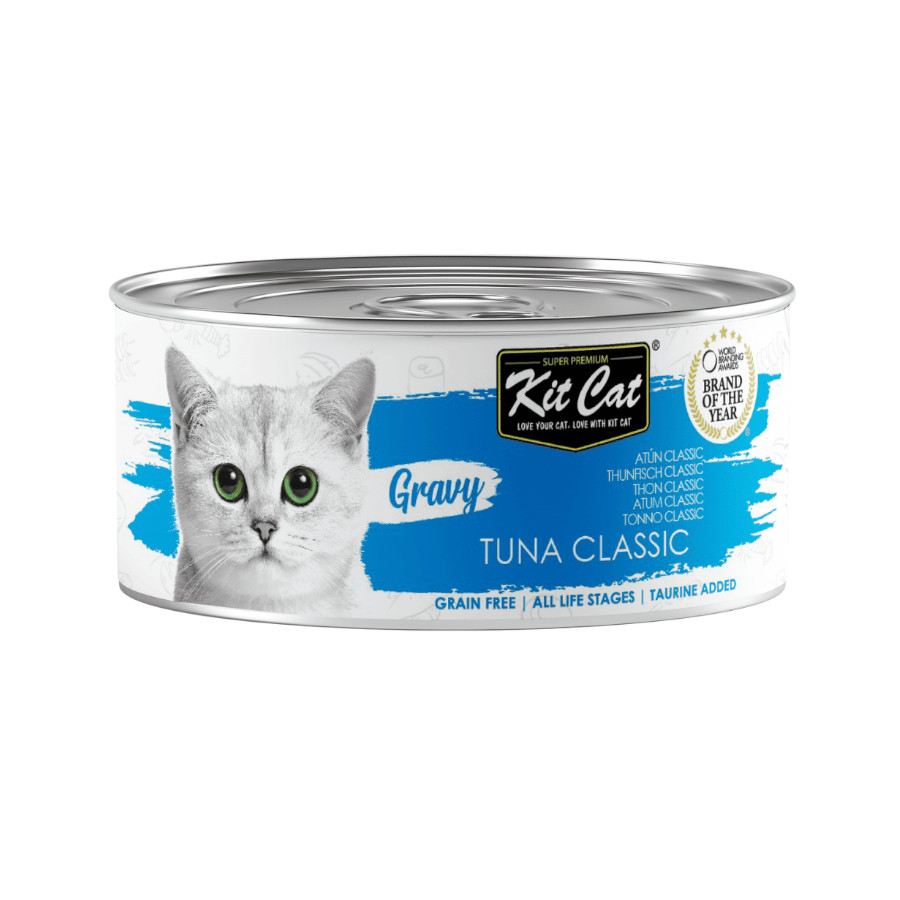 Kit Cat Classic Comida húmida de atum em Lata para Gatos
