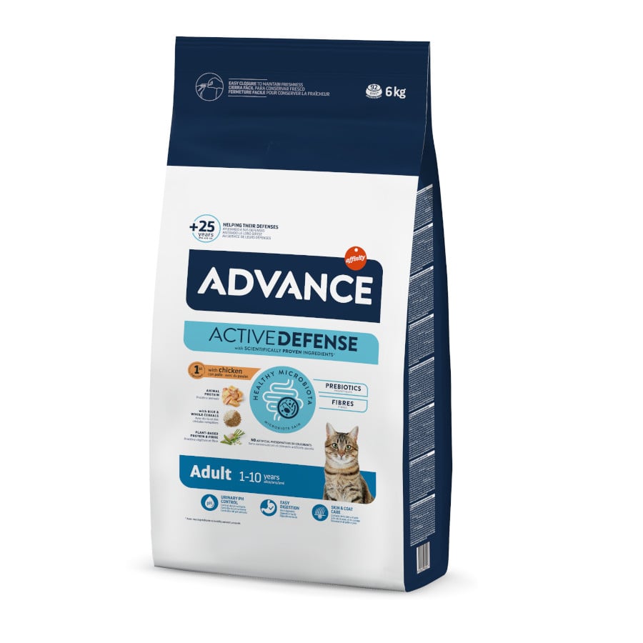 6 KG 6 kg Advance Adult Frango e Arroz para Gatos