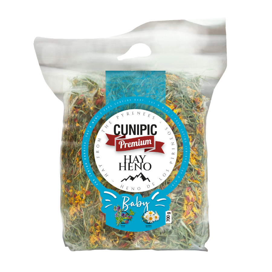 0.71 KG Cunipic Feno Premium dos Pirenéus para coelhos baby