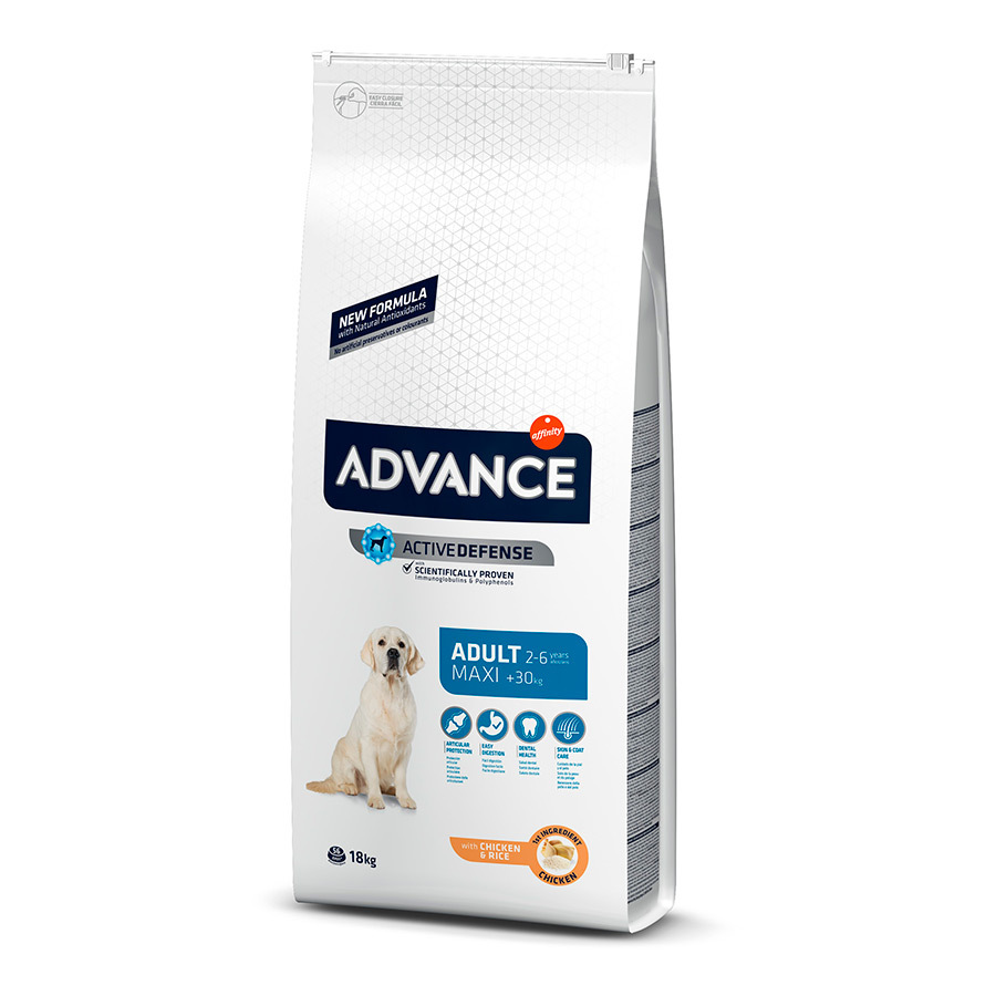 Advance Active Defense Maxi Adult Frango e Arroz ração para cães