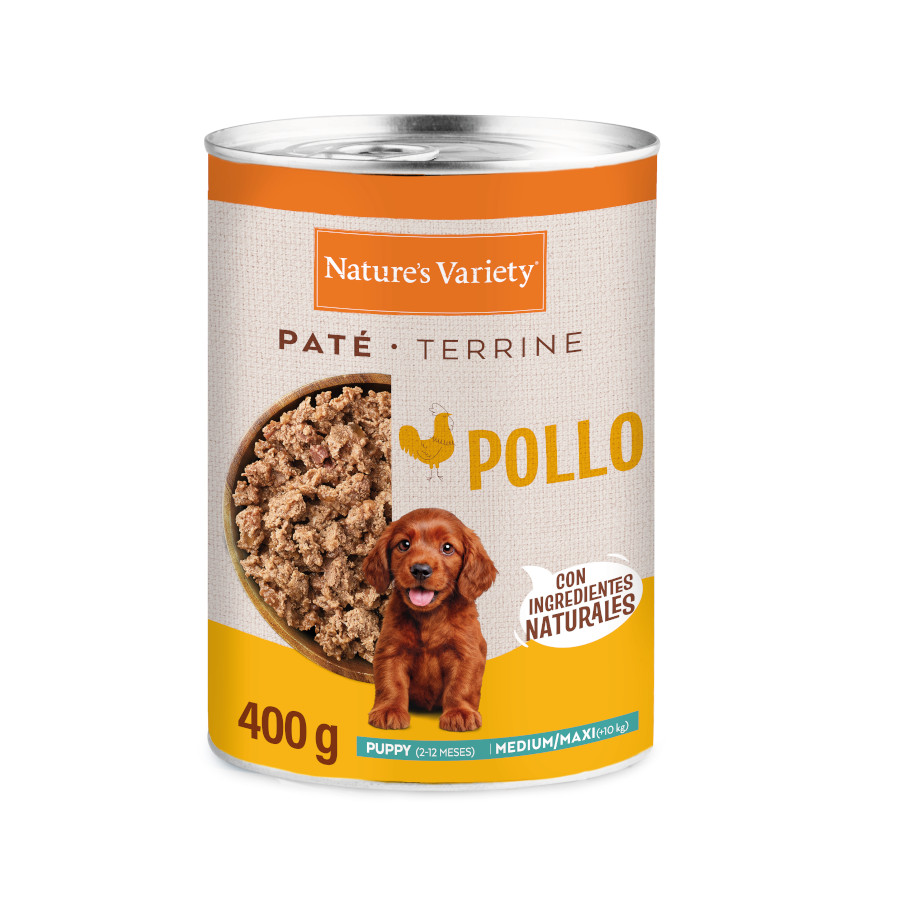0.4 KG 400 gr Nature's Variety Paté Ternera Lata para cachorros medium