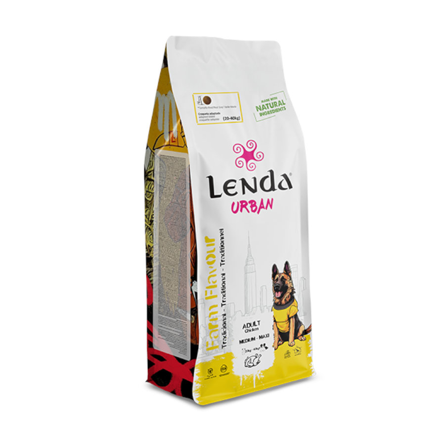 15 KG Lenda Urban Farm Flavour Adult Medium-Maxi Frango ração para cães