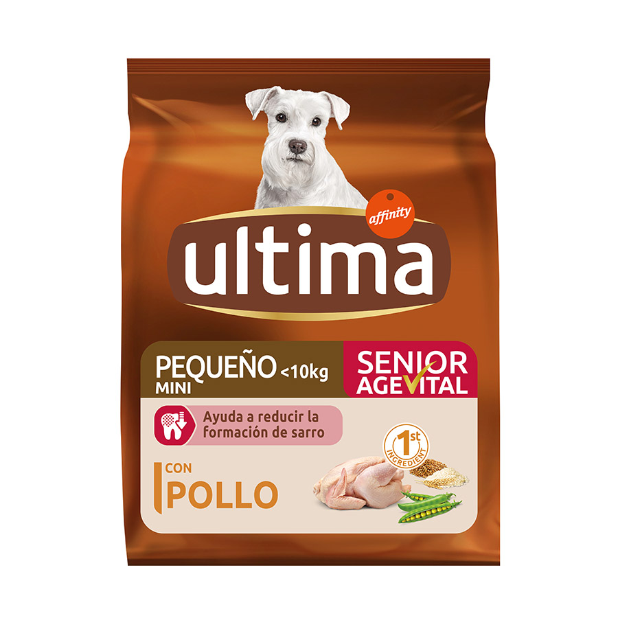 1.5 KG 1.5 kg Affinity Ultima Senior Mini Frango ração para cães