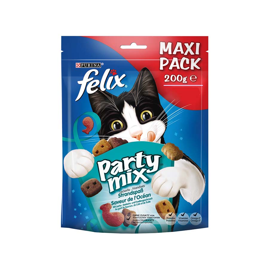 Felix bocadinhos Party Mix Peixe para gatos, , large image number null