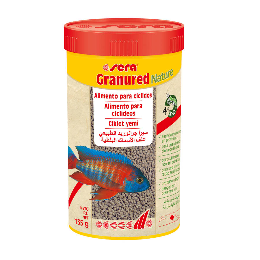 0.25 L Sera Granured Nature Alimento para ciclídios carnívoros