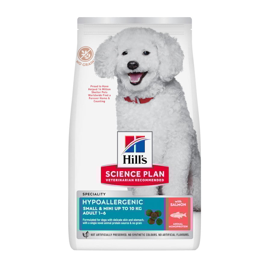 Hill's Science Plan Hipoalergénico Small e Mini Salmão ração para cães