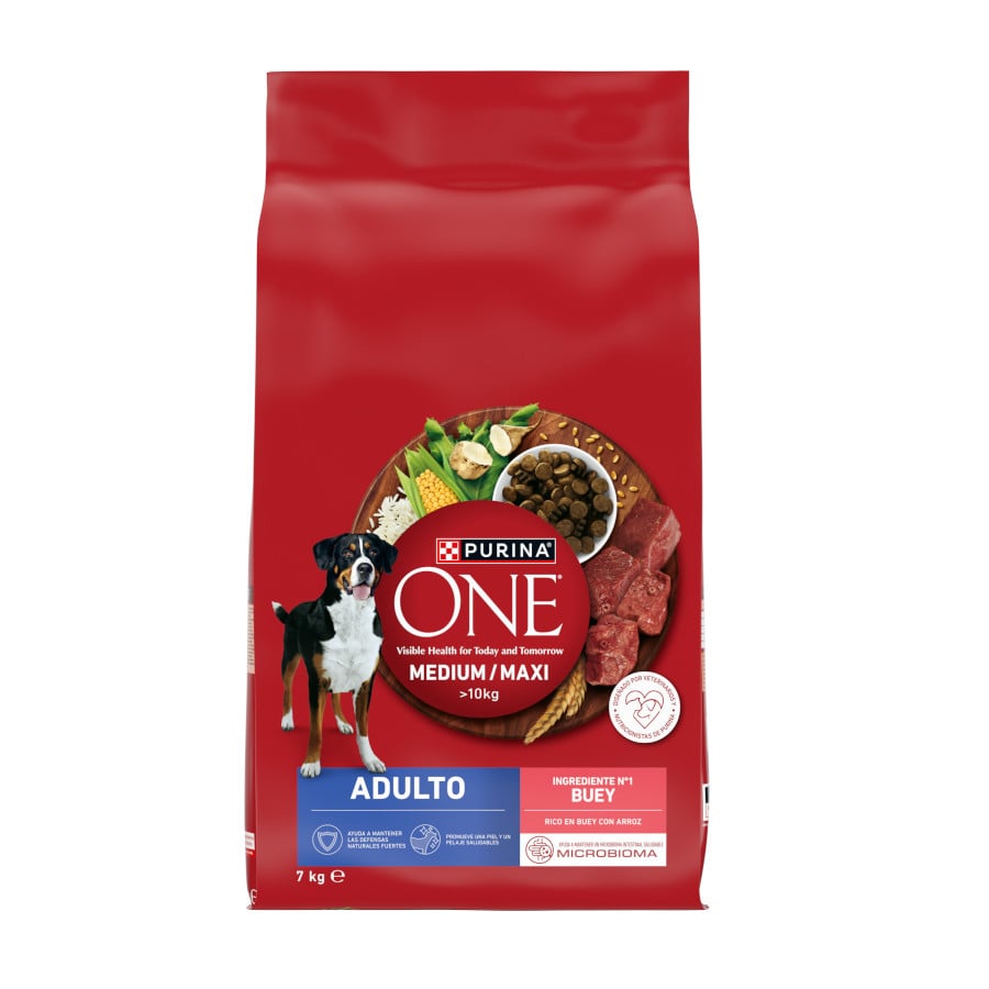 7 kg Purina One Pienso Buey para perros adultos