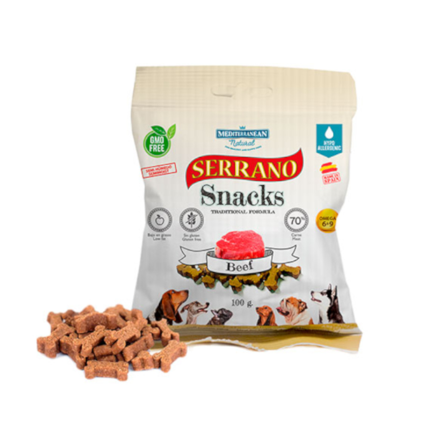 Mediterranean Natural Serrano Biscoitos Boi para cães