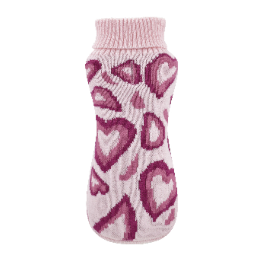 Nayeco Pop Love Camisola de Malha Rosa para cães