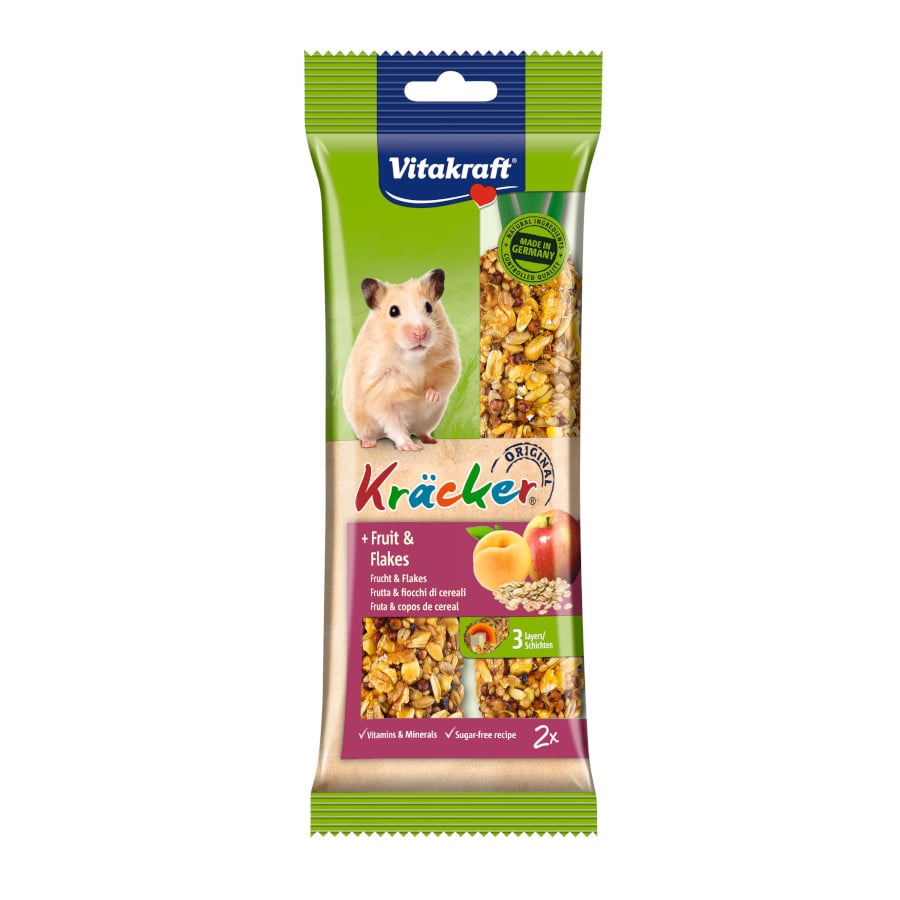 2 sticks Vitakraft Kräcker Barrinhas Fruta para hámsters