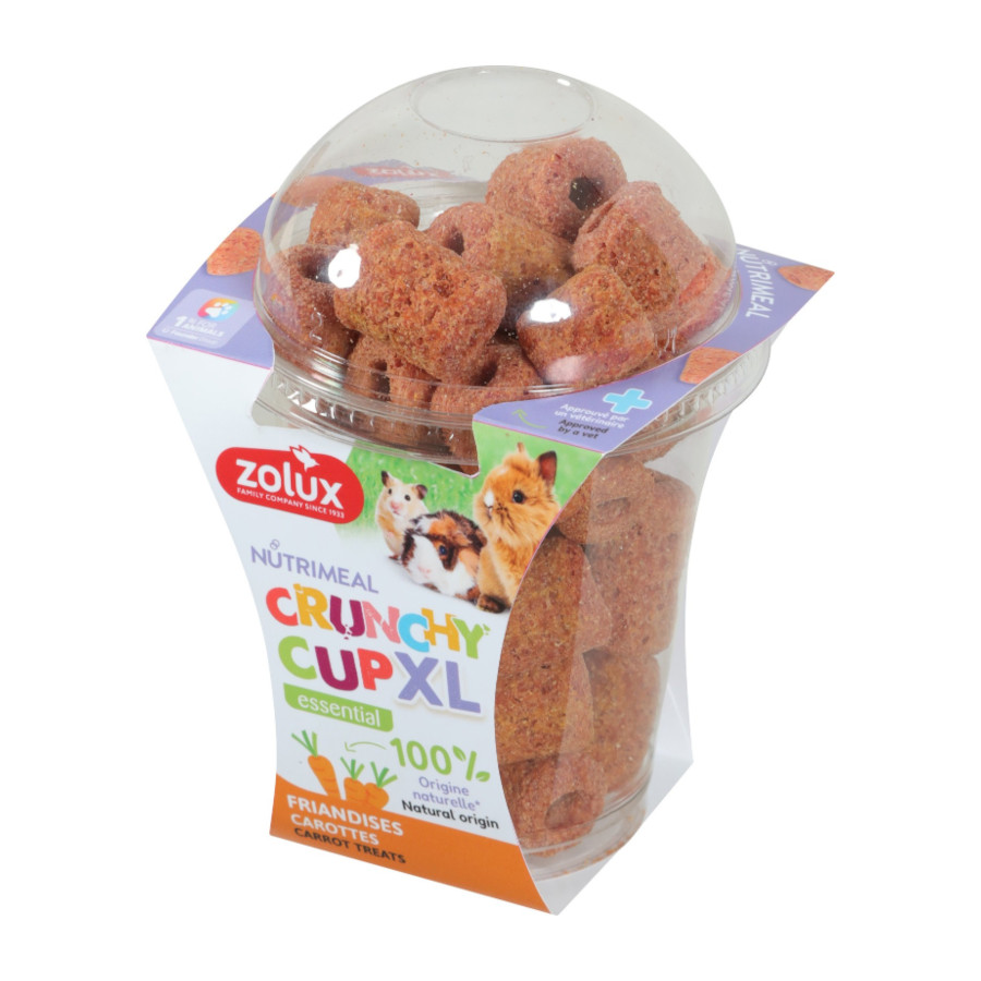 0.1 KG 110 g Zolux Nutrimeal Crunchy Cup XL Cenoura para roedores