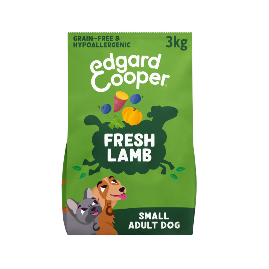 3 KG 3 kg Edgard & Cooper Pienso Cordero para perros adultos mini