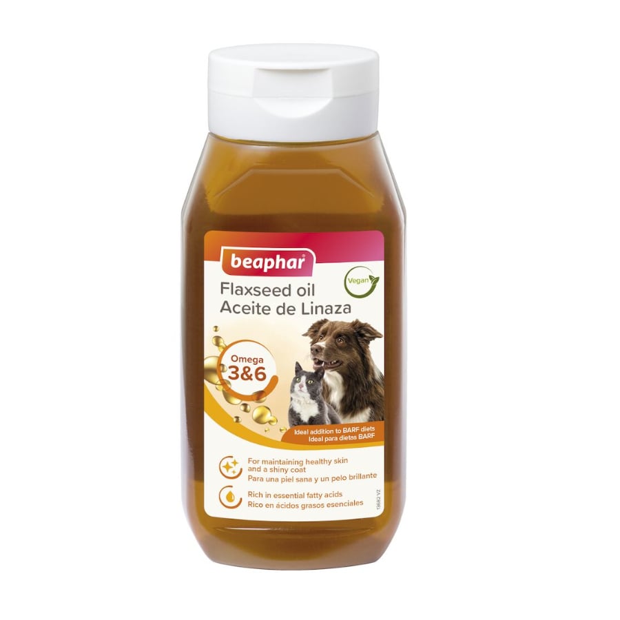 430 ml Beaphar Óleo de Linhaça para cães e gatos
