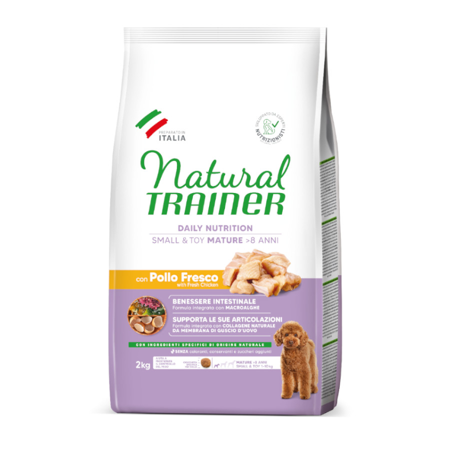 2 KG 2 kg Natural Trainer Mature Small&Toy Frango ração para cães