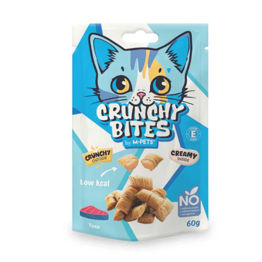 0.06 KG 60 g M-Pets Atún snack crujiente para gatos