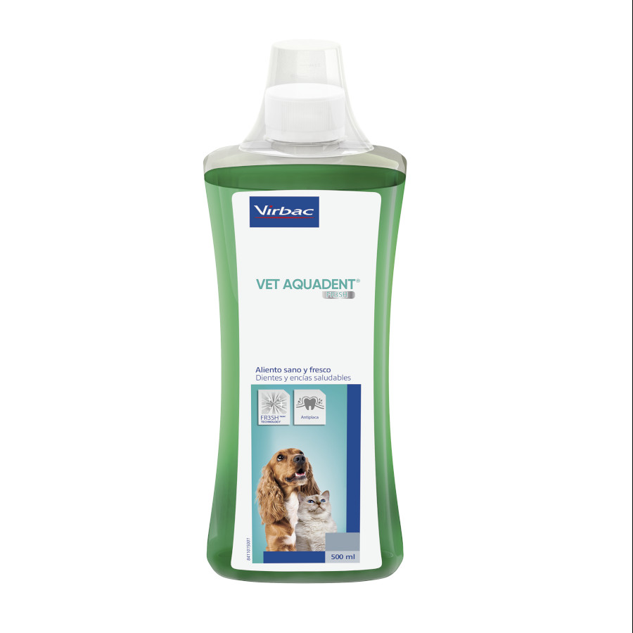 500 ML Virbac Vet Aquadent Elixir Bucal para cães e gatos