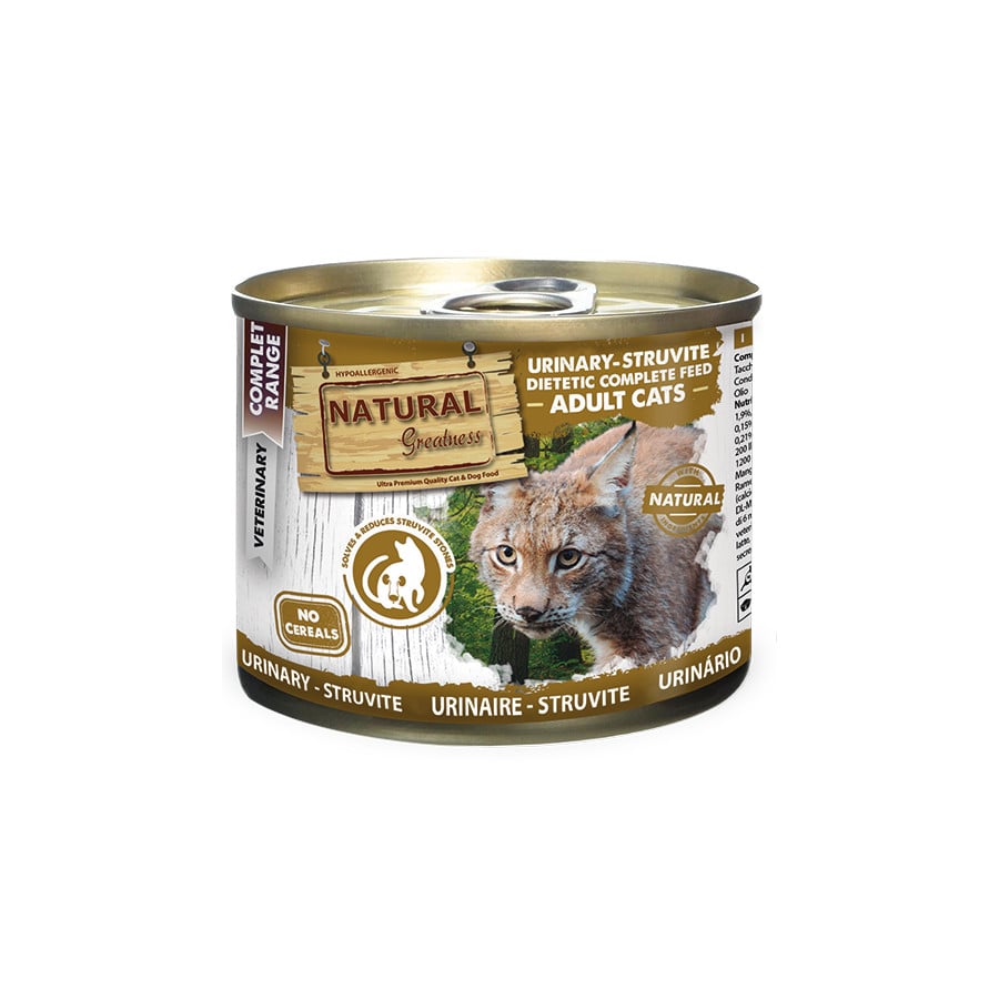 0.2 KG Natural Greatness Urinary-Struvit Pollo Comida Húmeda para gatos