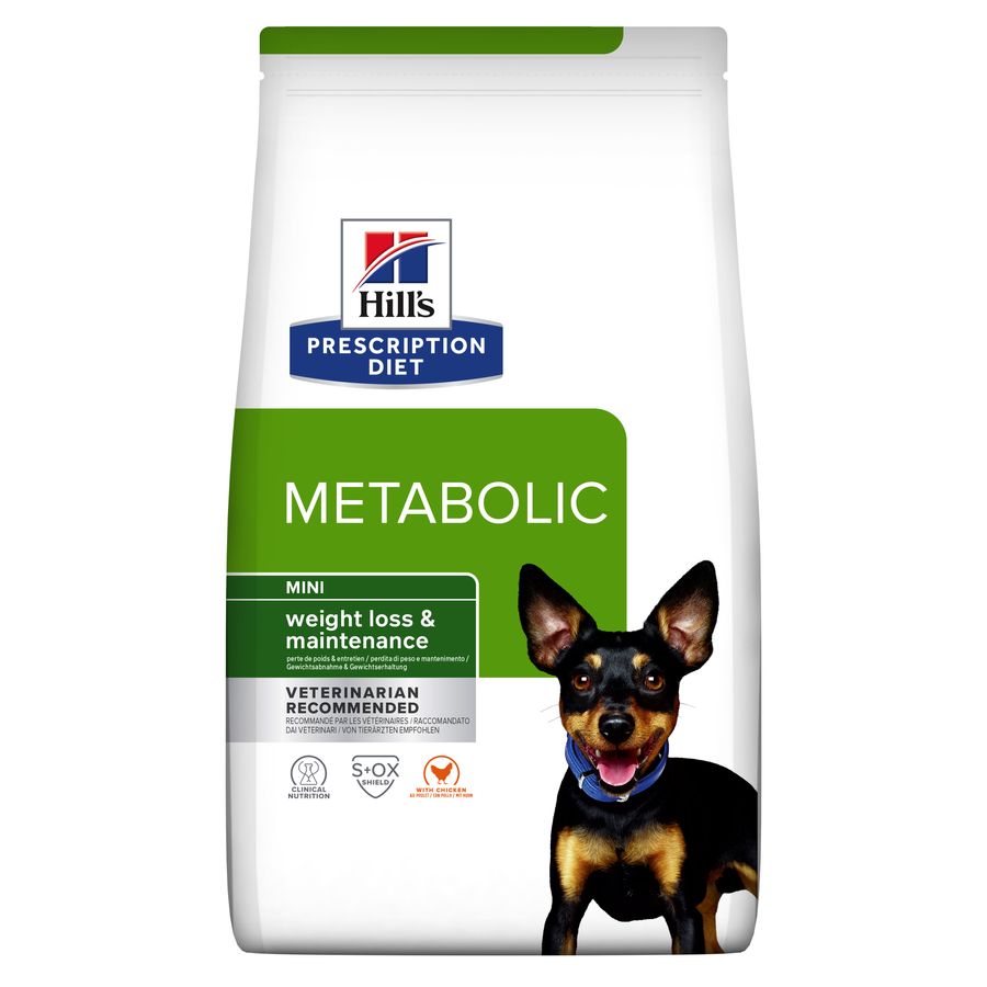 1 KG Hill's Prescription Diet Metabolic Mini Weight Loss ração para cães