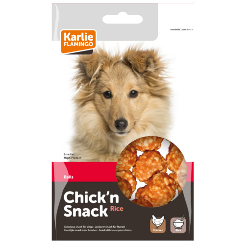 0.075 KG Flamingo Bolas de frango para cães