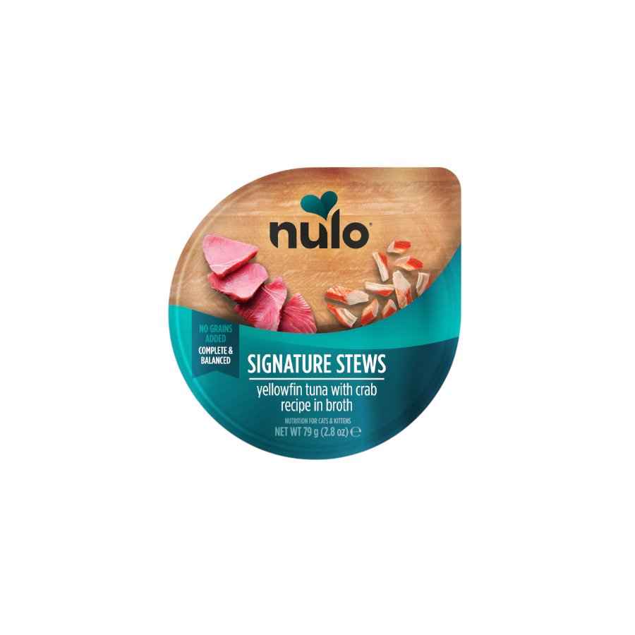 0.079 KG 79 g Nulo Signature Stews Atum com Caranguejo em Terrina para gatos