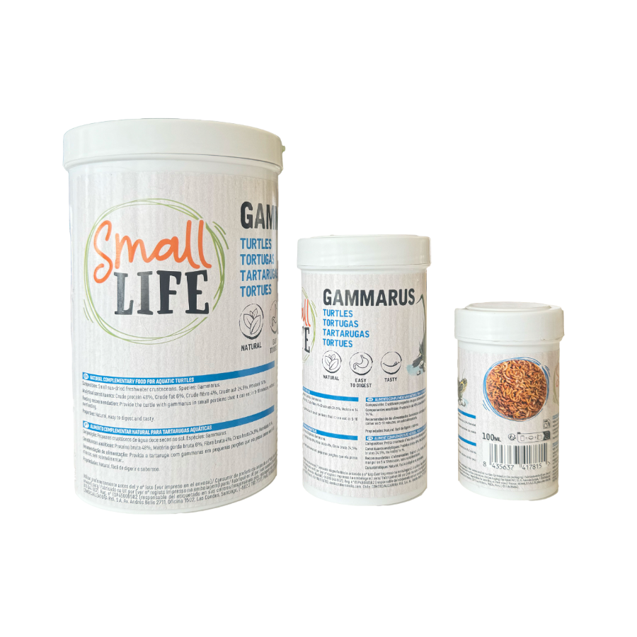 0.1 L Small Life Gammarus para tartarugas aquáticas