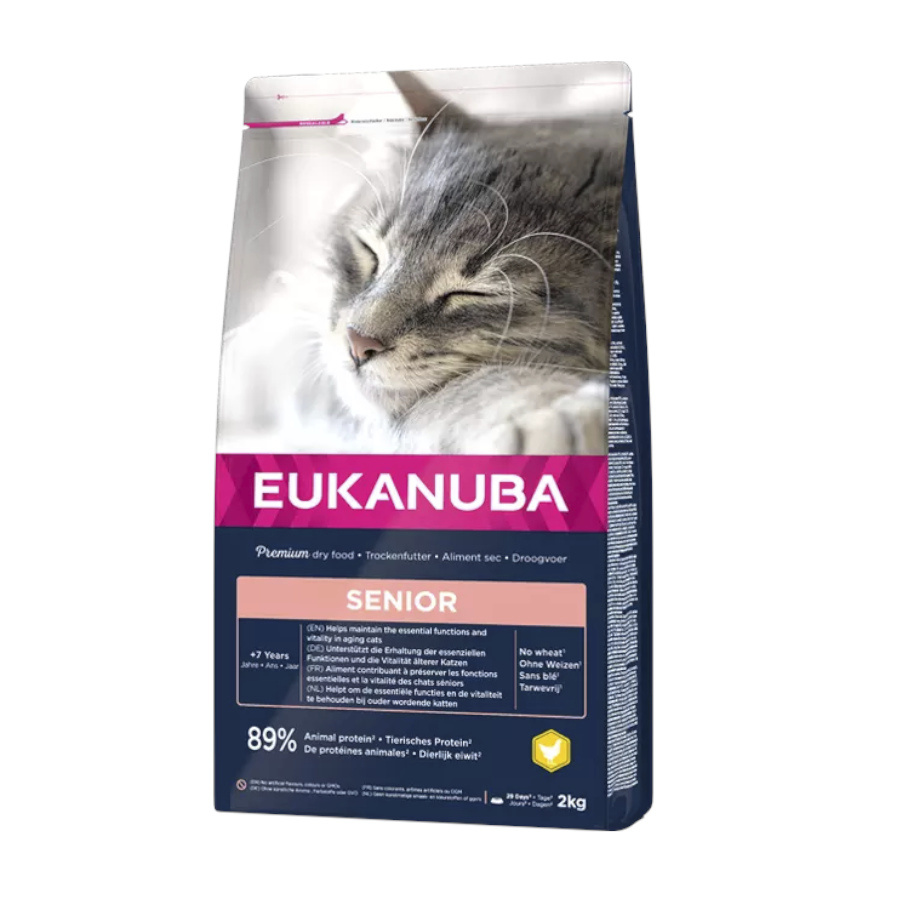 10 KG Eukanuba Senior Frango ração para gatos