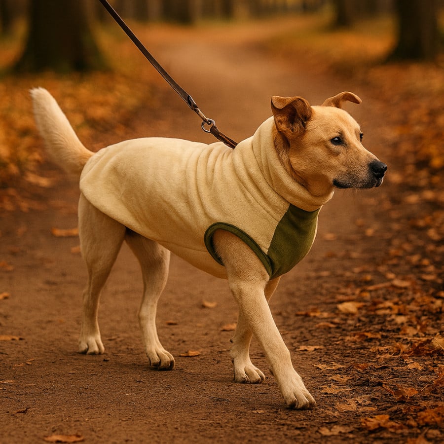 Outech Casaco Polar Bege para cães