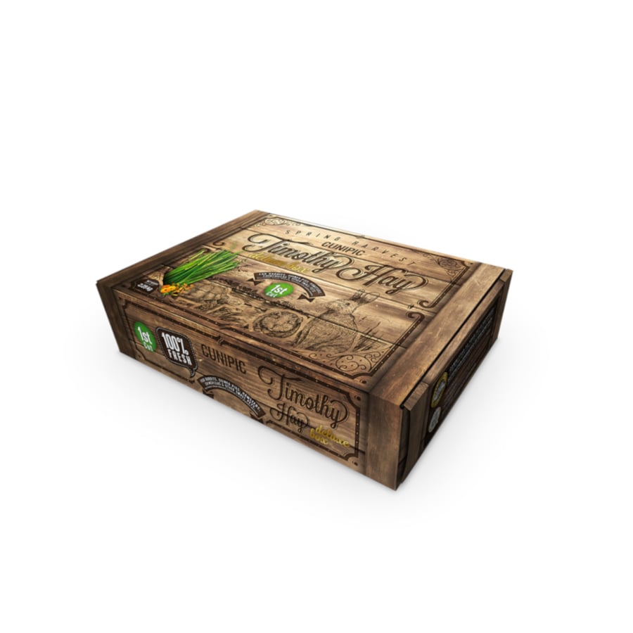 2.4 KG 2.5 kg Cunipic Timothy Deluxe Box Heno para coelhos e roedores