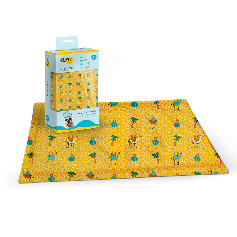 Summer Vibes Manta refrescante com estampado para cães