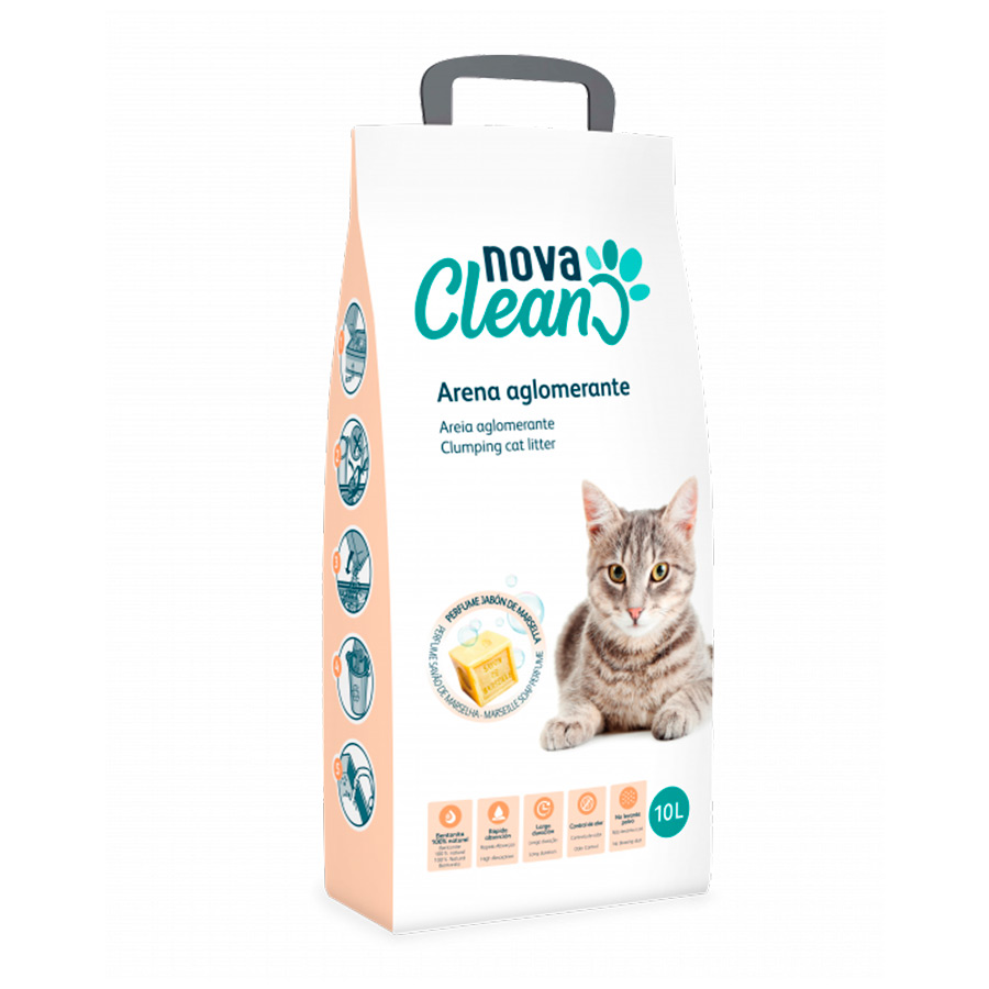16 L Nova Clean Marselha Areia Aglomerante para gatos