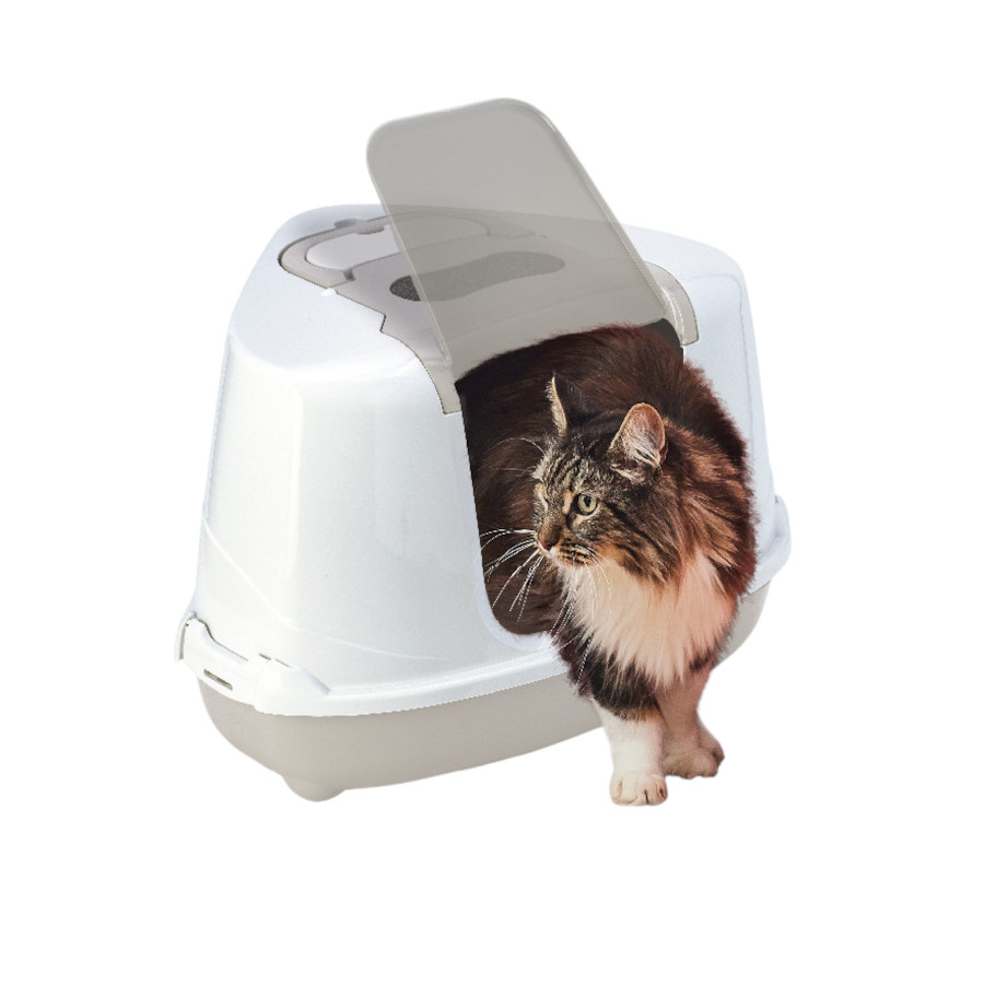 Nice Care Caixa de areia Flip Corner Bege para gatos