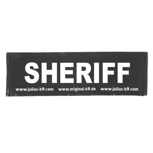 Julius K9 Sheriff Etiqueta para peitorais para cães