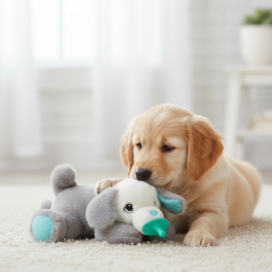 All For Paws Brinquedo chupeta Heartbeat branco para cachorros