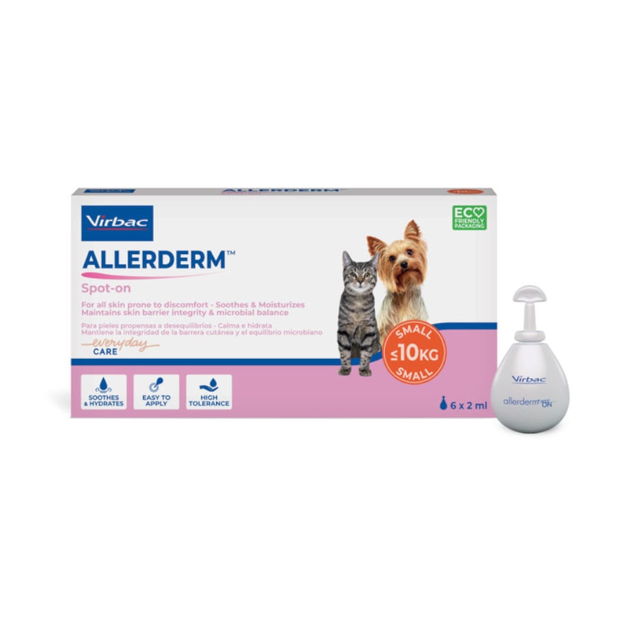 Virbac Allerderm Pipetas dermatológicas Allerderm Spot-On para cães e gatos