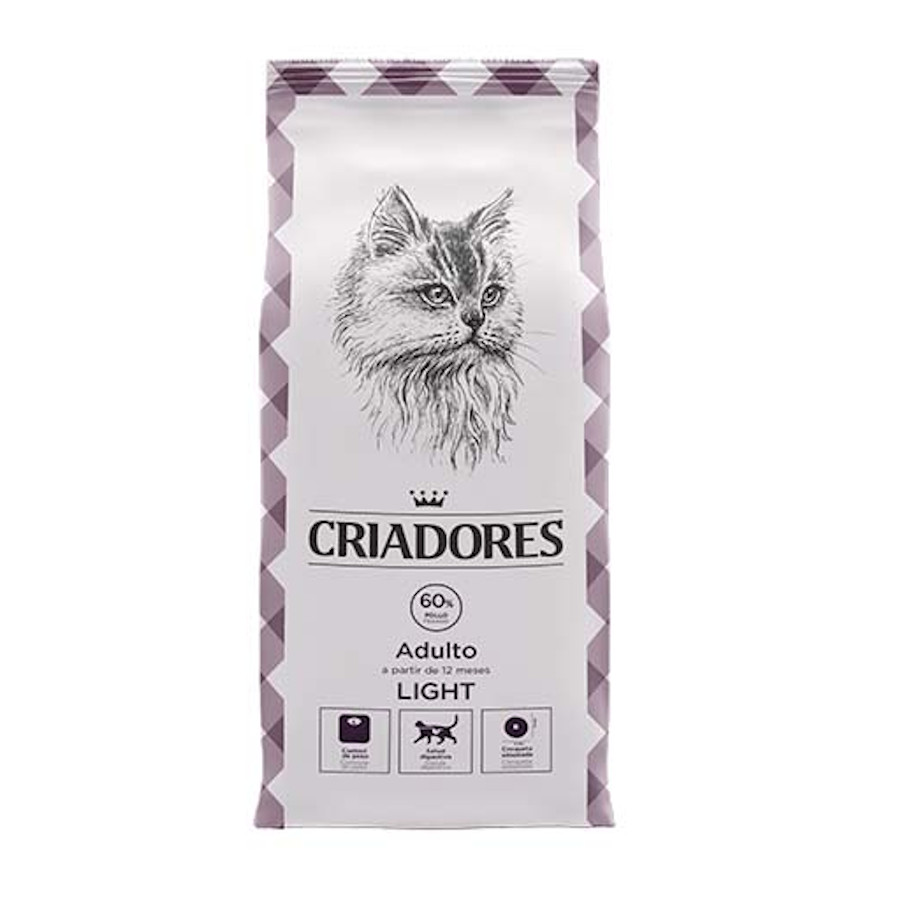 Criadores Light ração para gatos com frango