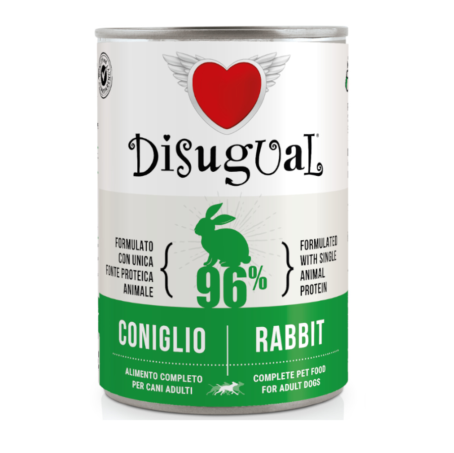 0.4 KG 400 g Disugual Coelho en Patê lata para cães