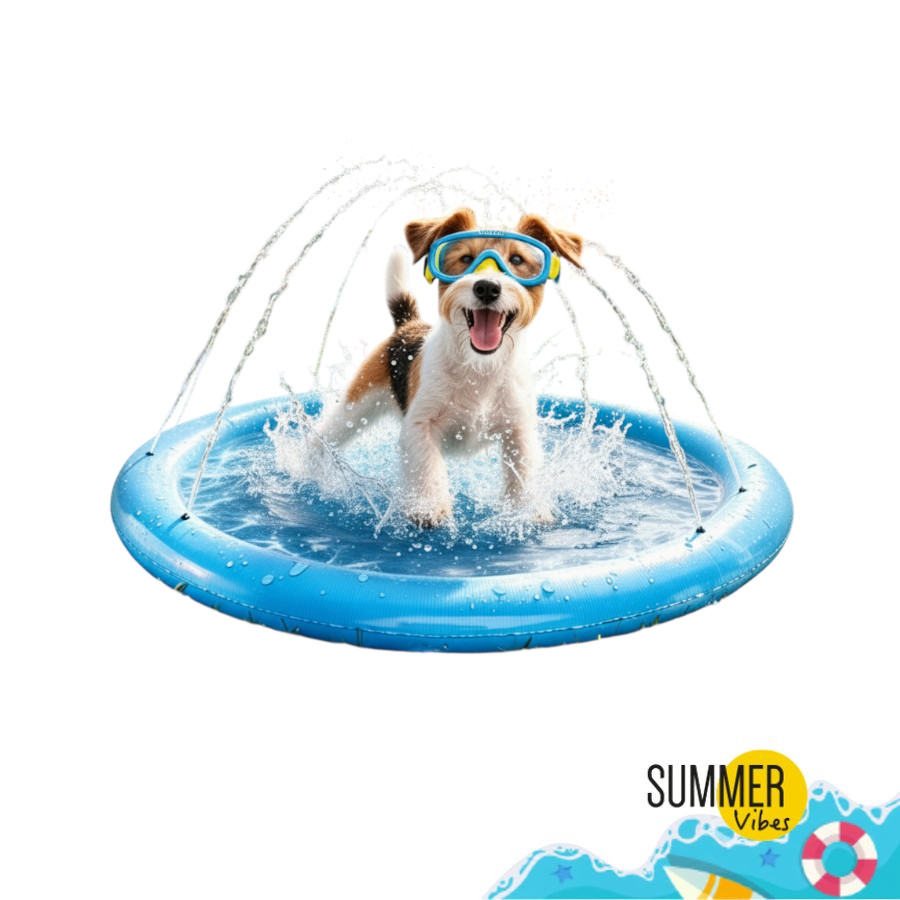 Summer Vibes Piscina com jatos para cães