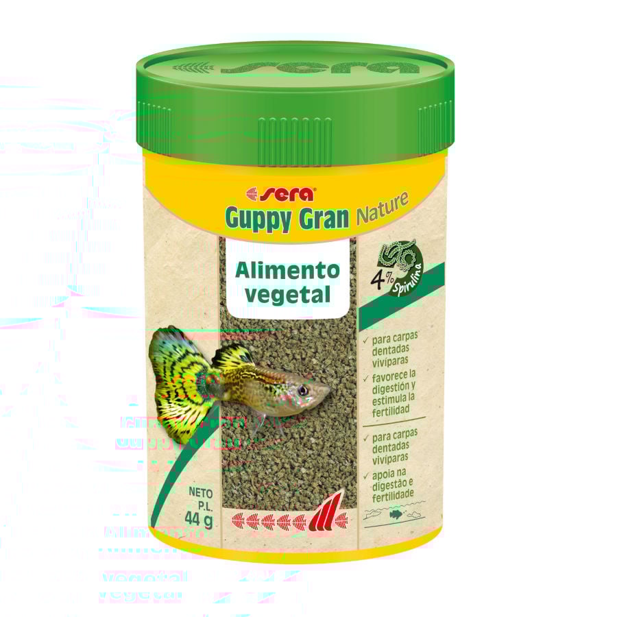 Sera Guppy Gran Alimento Vegetal para peixes