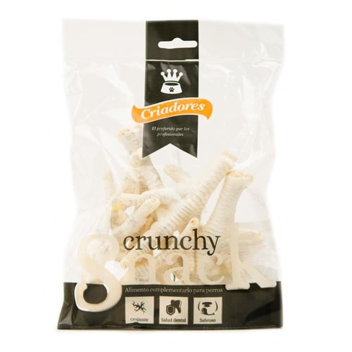 1 pacote Criadores snack patas de frango branqueadas