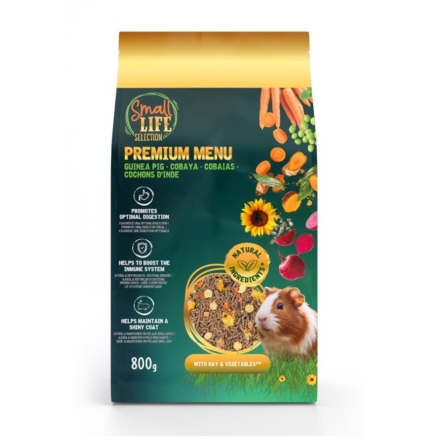 0.8 kg Small Life Premium Menú Comida para Porquinhos-da-Índia