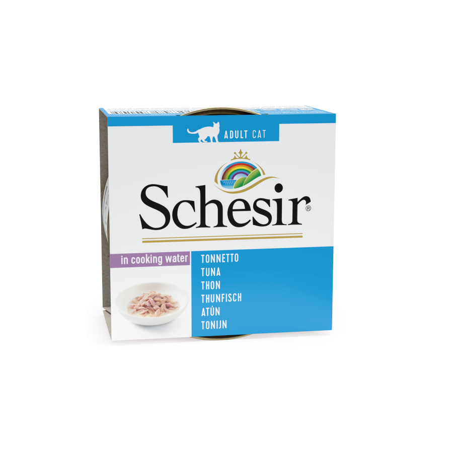 12 latas x 85 g Schesir Adult Atum em lata para gatos Pack poupança!