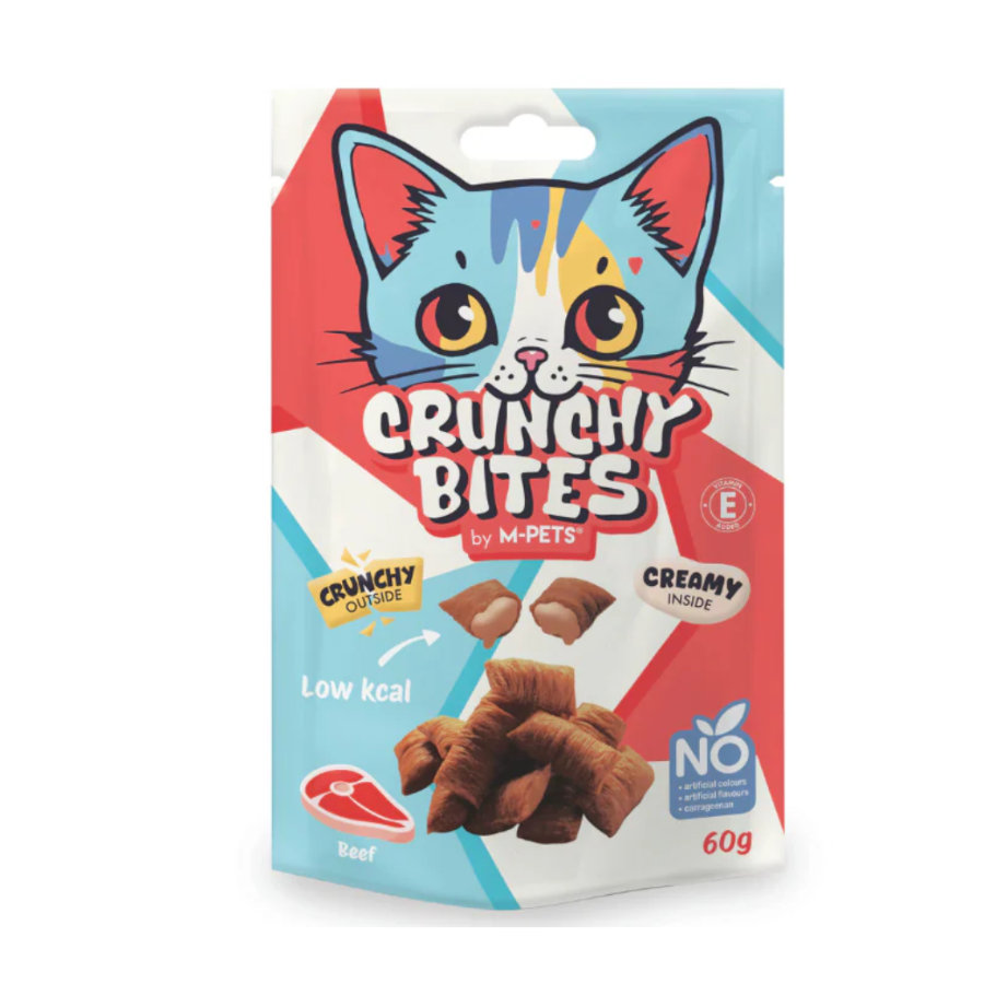 0.06 KG 60 g M-Pets Ternera snack crujiente para gatos